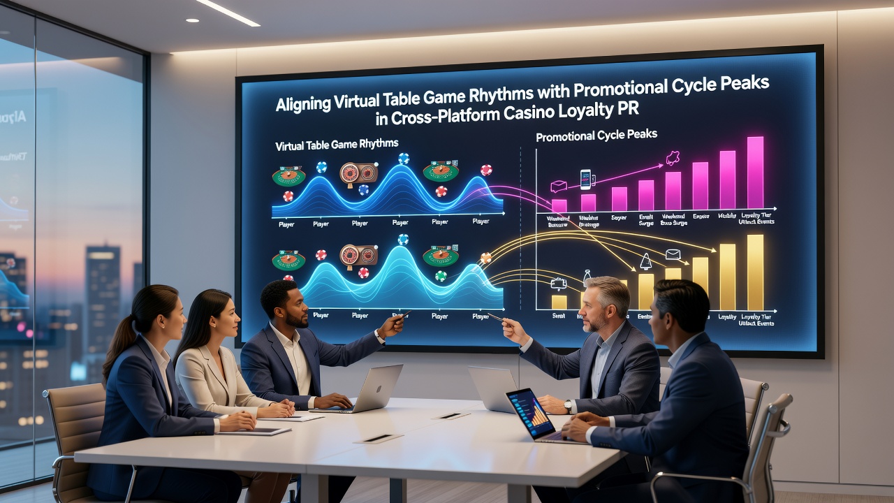 Cross-platform dashboard showing loyalty point accumulation aligned with virtual blackjack and roulette session data