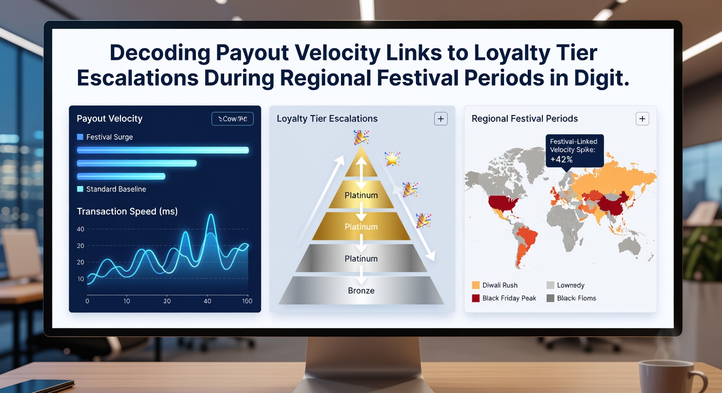 Analytics chart illustrating loyalty tier escalations tied to payout speeds across festival periods