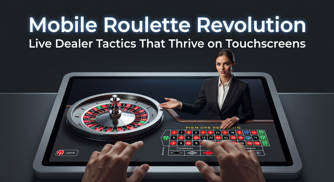 A vibrant mobile screen displaying a live roulette table with dealer interaction and touchscreen bet placements, capturing the dynamic energy of real-time play