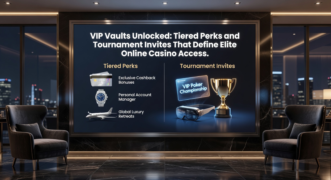 Pyramid structure illustrating online casino VIP tiers from bronze base to diamond pinnacle, with icons for cashback, tournaments, and luxury perks